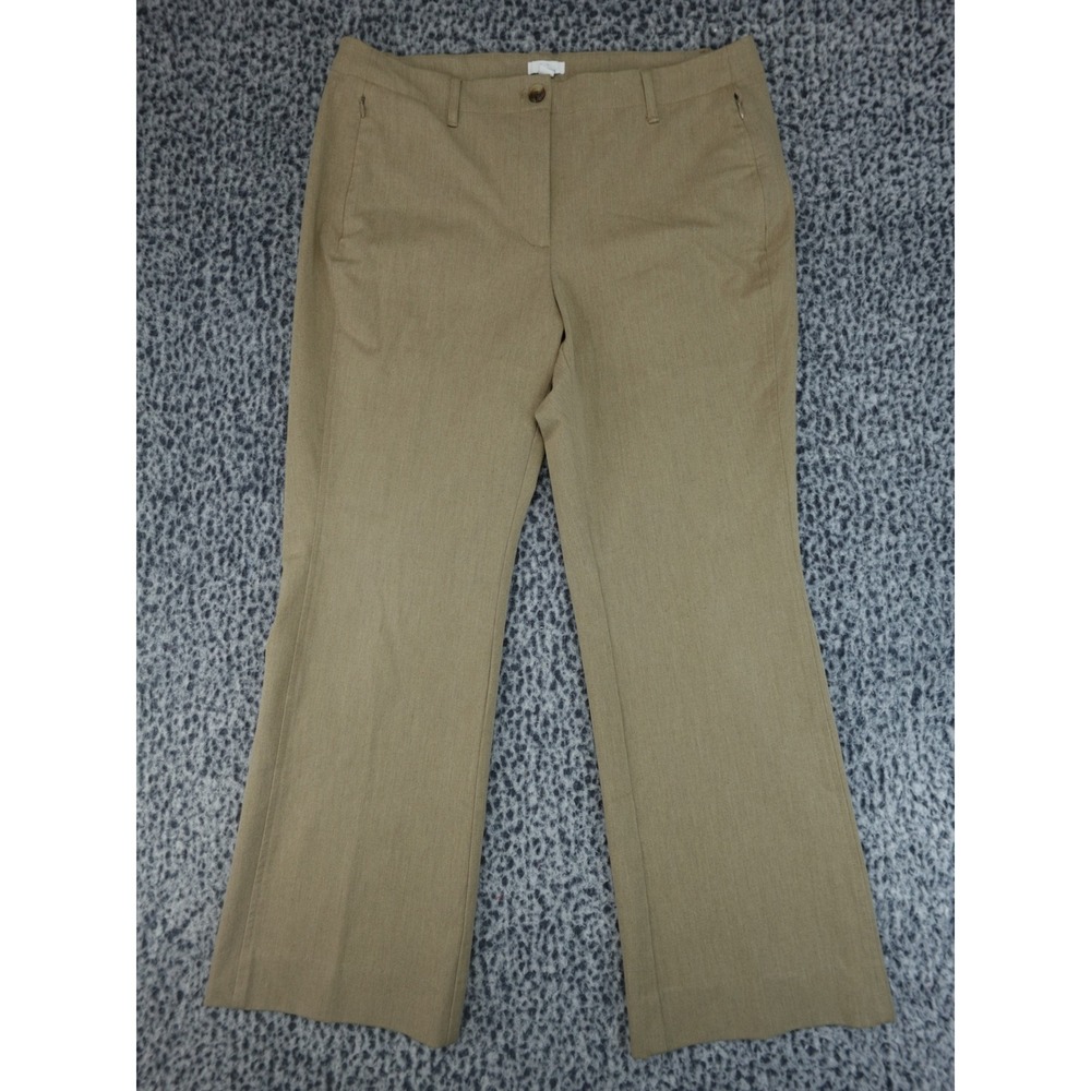 J. Jill Dress Pants Womens 14 Tan Good Professional Stretch Trousers